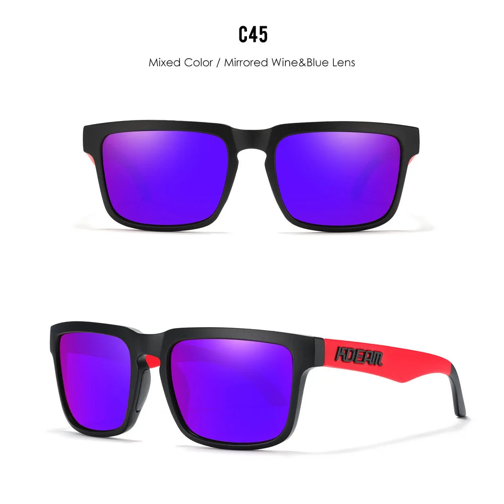 Kdeam High Quality Original Brand Design Polarized Sunglasses for Women Men Fashion Unisex  Trendy Outdoor Eyewear For Couple