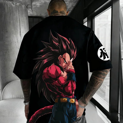 Dragon Ball Japanese Anime Printed Men's T-Shirt Majin Buu Boys Children Harajuku Short Sleeve Kids Goku T-shirt Summer Clothing