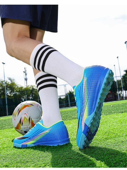 Bottes de Football pour hommes, chaussures de stade à ongles longs, confortables, de haute qualité, antidérapantes, pour Match de société professionnelle