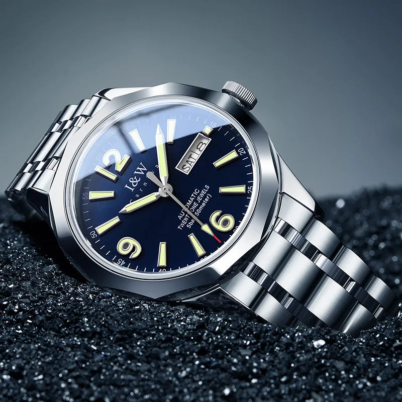 Montre mécanique de luxe pour homme Reloj CARNIVAL en tungstène, mouvement automatique MIYOTA 8205, étanche.