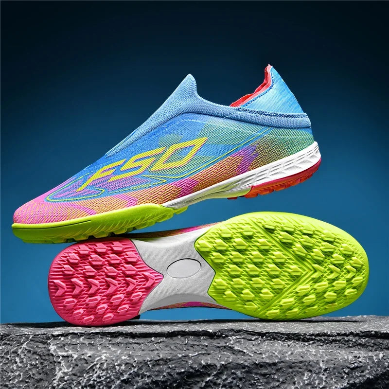 New Men's Soccer Shoes Grass Adult Non-Slip Football Boots Ultralight Sport Indoor Cleats FG Turf Futsal Comfortable
