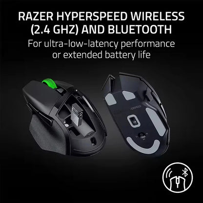 Mouse de gaming wireless personalizabil Original Razer Basilisk V3 X HyperSpeed, senzor optic 18K, Chroma RGB, 9 comenzi programabile