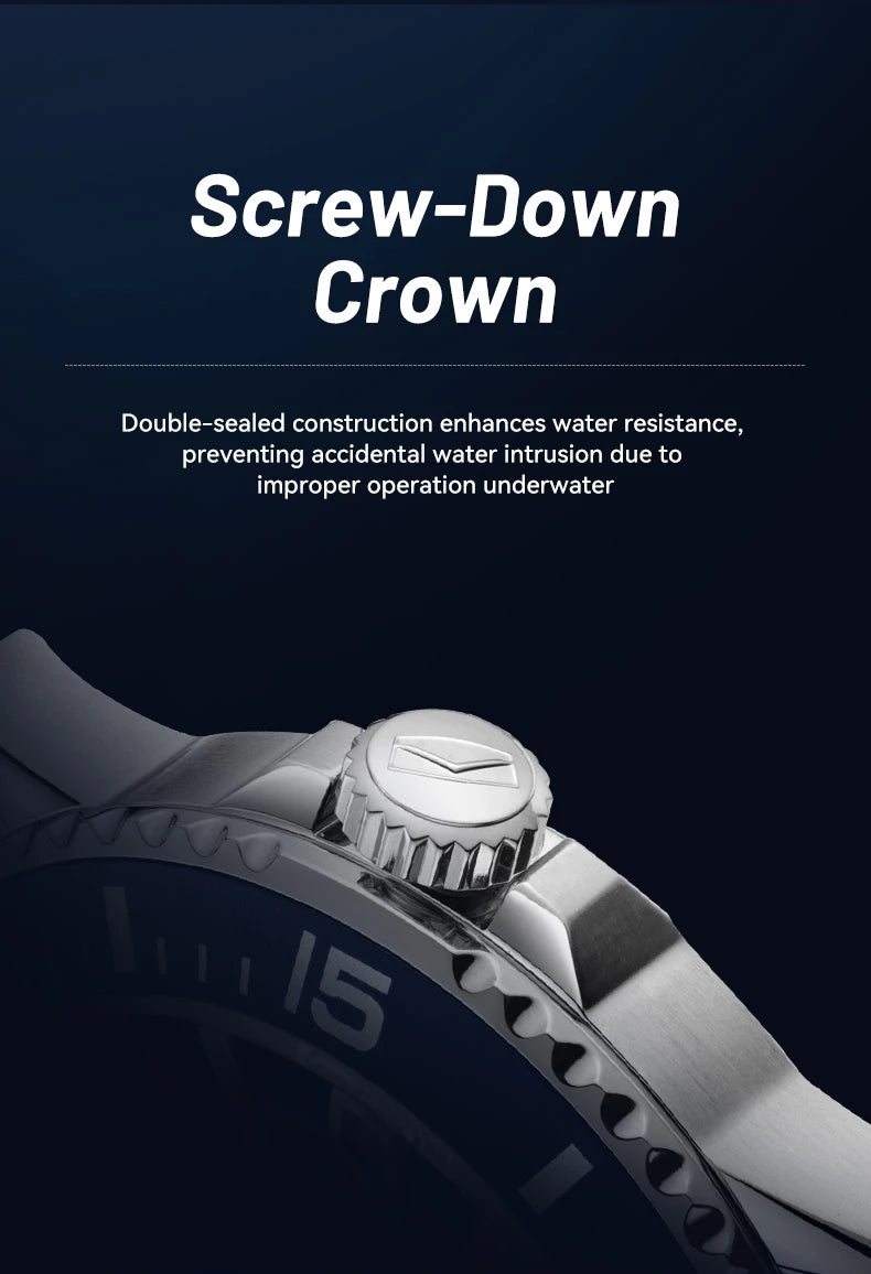 Seagull relogio masculino Men Watch 200m Diving Business Waterproof Fashion Automatic Mechanical Watch Ocean Series 816.32.1523