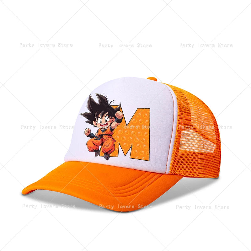 Dragon Ball-baseballkeps, anime, barn, vuxna, baskepp, tecknad film, sommar, andningsbara kepsar, barn, pojkar, utomhus, vardagliga solskyddskepsar
