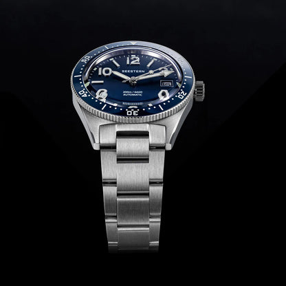 SEESTERN Diver Men's Watch Automatic Mechanical Wristwatches NH35 Movement Ceramic Bezel 20Bar Waterproof Sapphire Luminous S434-2