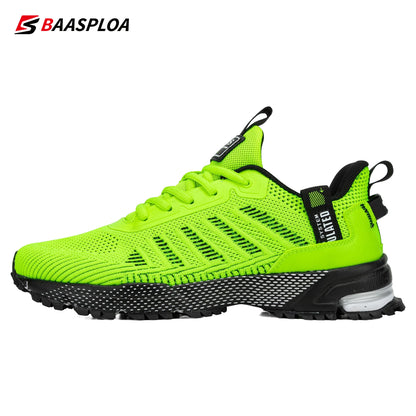 Baasploa professionele hardloopschoenen voor heren, lichtgewicht designer mesh sneakers voor heren, veterschoenen voor outdoor sport en tennis