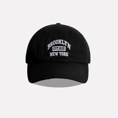 Baseballkeps i mjuk bomull med broderade bokstäver för kvinnor och män, vardags- och friluftssport, med böjd skärm, unisex, hiphop- och pappakepsar