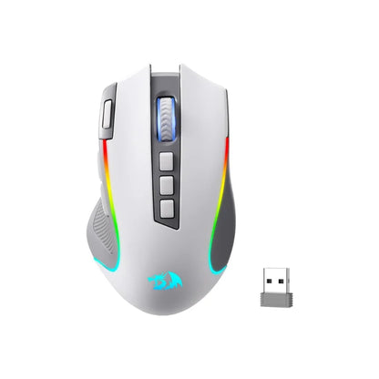 Redragon M612 PRO RGB BT 2.4G gamingmus, 8000 DPI trådløs optisk, 9 programmerbare knapper, 7 baggrundsbelyste tilstande, B