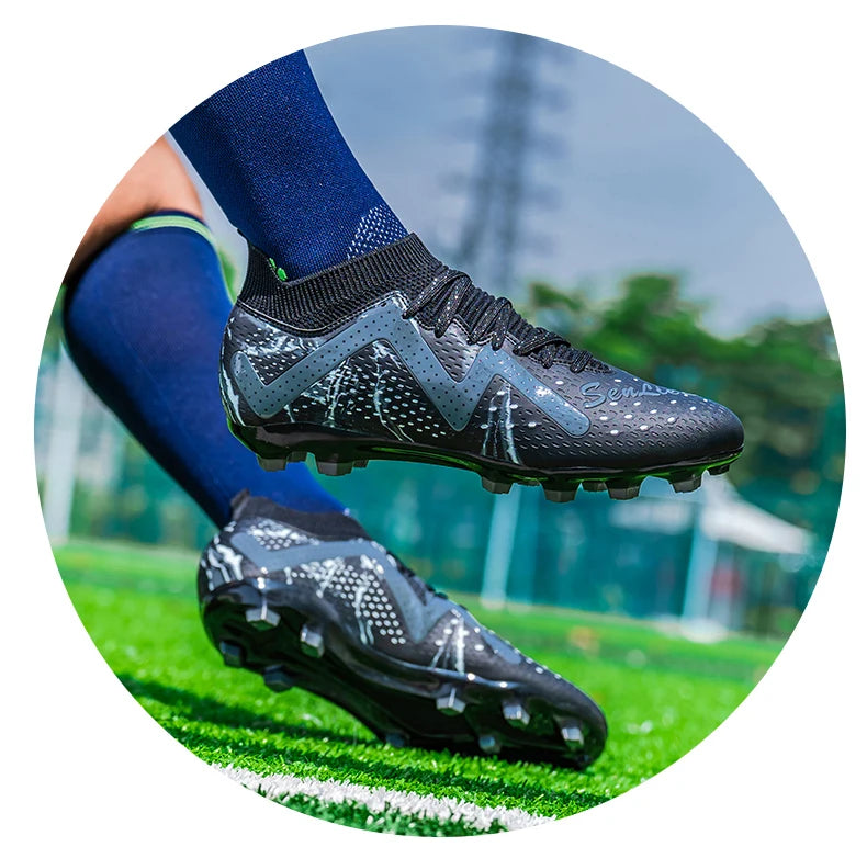 Bottes de Football professionnelles pour hommes, crampons de Football, entraînement de Sport en plein air, respirants pour étudiants, ultralégers, unisexe, livraison directe