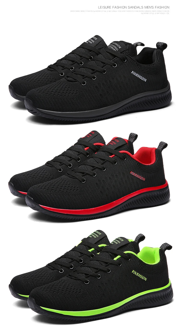 Chaussures de marche pour couple, grande taille, en maille respirante et confortable, à semelle souple, durables et légères, chaussures de sport décontractées pour l'extérieur, pour toutes les saisons