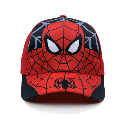 Marvel Spring and Autumn New Children's Anime Spider Man Duck Tongue Hat Sunscreen Sunscreen Hat Baseball Hat