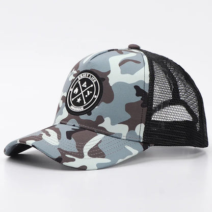 Four Seasons Mesh Baseball Cap Women Men Fashion Casual Breathable Letter Icon Unisex HipHop Trucker Caps Outdoor Sports Dad Hat