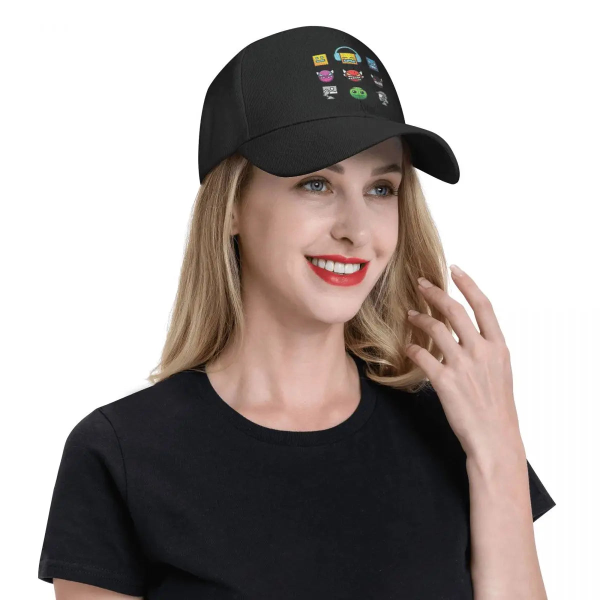 2026 Geometry Dash Baseball Cap Unique hats tactical cap Golf Cap Ladies Men's