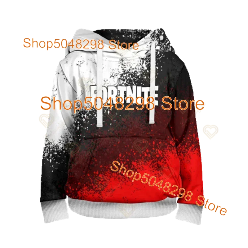 Sweatshirt com capuz para homem e mulher com estampado 3D Battle Royale Fortnite Victory — hoodie streetwear com capuz para rapazes e raparigas