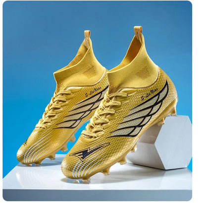 Nouvelles chaussures de football pour hommes, chaussures de sport pour terrain gazonné, chaussures de football pour matchs en plein air, chaussures d'entraînement professionnelles antidérapantes, chaussures ultralégère