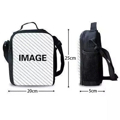 Popular Game FortniteS Child Insulated Large Capacity Bag for Boy and Girl Student Outdoor Resuable Thermal Cooler Lunch Box