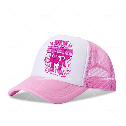 Steal A Brainrot Baseball Cap 67 Six Seven Cartoon Anime A-Z Letter Hat Boys Girls Adjustable Sport Fashion Adult Headwear Gift