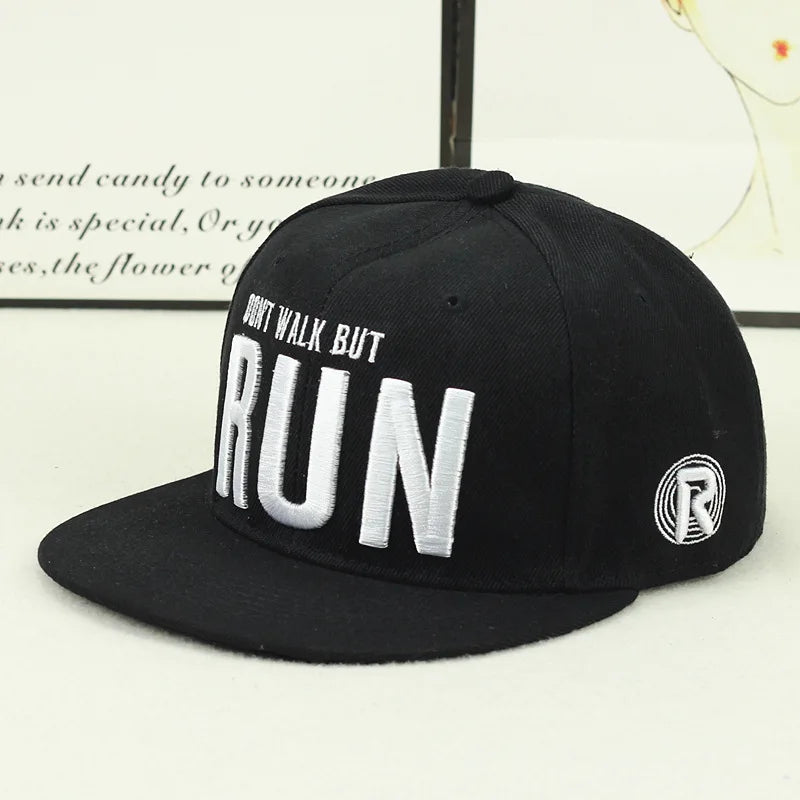 Men's Letter Embroidery All-match Flat Brim Baseball Cap Ladies Summer Hip Hop Hats Outdoor Shade Adjustable Casual Peaked Caps