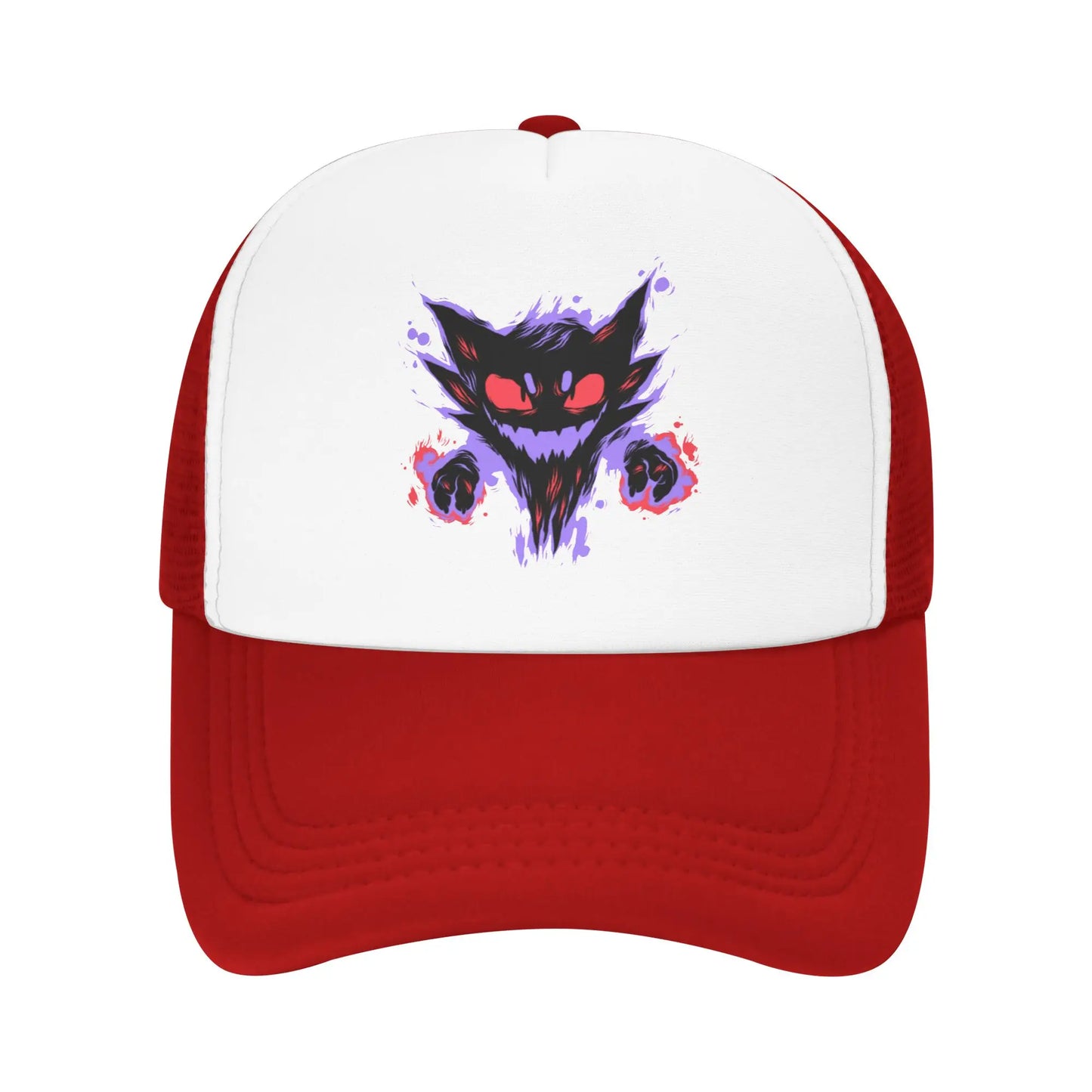 Haunter Gengar Trucker Hat Mesh Baseball Caps Snapback Caps Pokemon Pocket Anime Dad Hat Trucker Hat Adjustable Sport Cap Summer