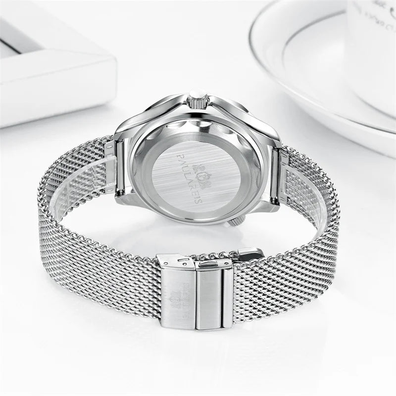 Classic Business Watch for Men Automatic Mechanical Watches Top Brand Luxury Stainless Steel Belt Mens Wristwatch Relogio Reloj