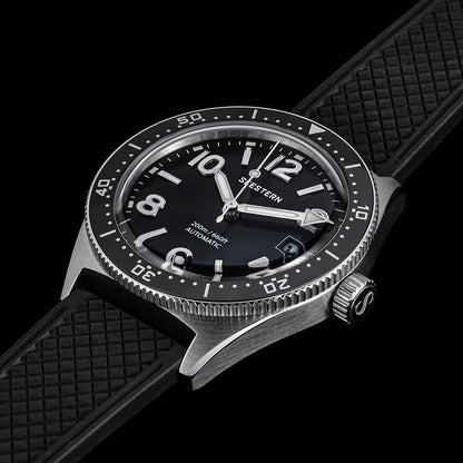 SEESTERN Diver Men's Watch Automatic Mechanical Wristwatches NH35 Movement Ceramic Bezel 20Bar Waterproof Sapphire Luminous S434-2