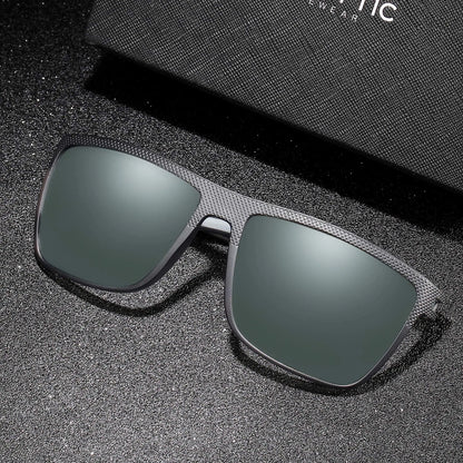 ZENOTTIC Polarized Sunglasses for Men Shades Lightweight TR90 Frame UV400 Protection Square Outdoor Trave Driving Sun Glasses