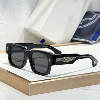 DUSENBERG Square Thick Acetate Sunglasses Handmade Classical Vintage UV400 High Quality for Men Women Optical Glasss with Case