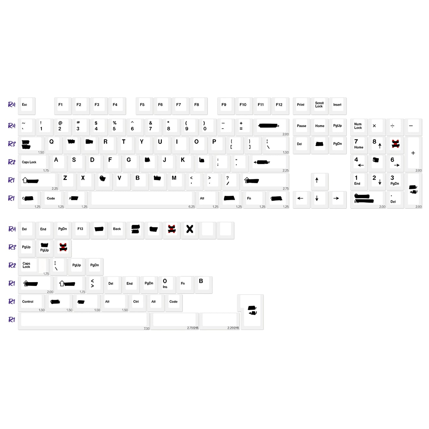 KBDiy GMK Modern Dolch Keycaps Retro PBT Keycap Cherry Profile for Cherry Gateron Kailh MX Switches 60 Mechanical Keyboard Gamer