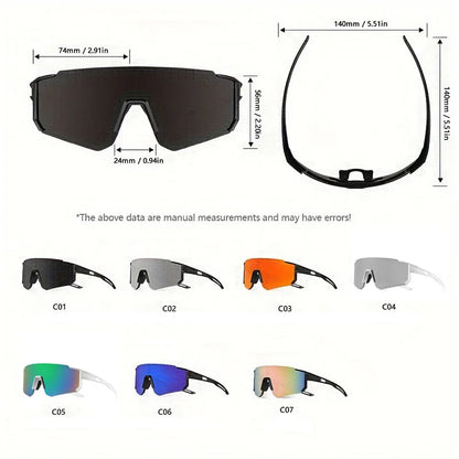 Oversize Outdoor Cycling Sunglasses Men Women Driving Bike Glasses Sports Climbing Protective Glasses Bicycle UV400 Goggles