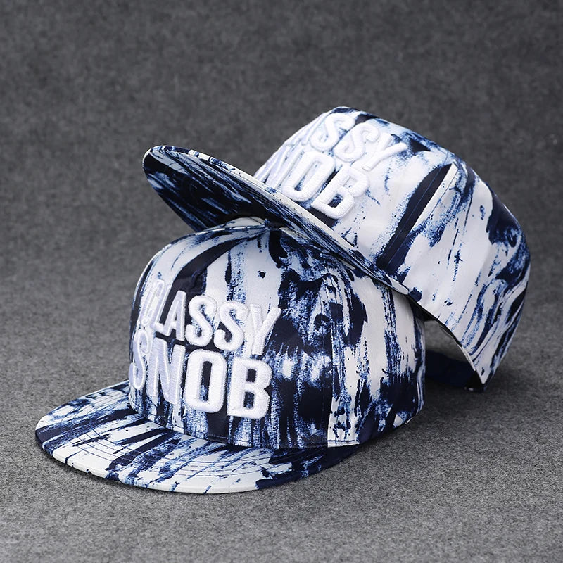 Men's Letter Embroidery All-match Flat Brim Baseball Cap Ladies Summer Hip Hop Hats Outdoor Shade Adjustable Casual Peaked Caps