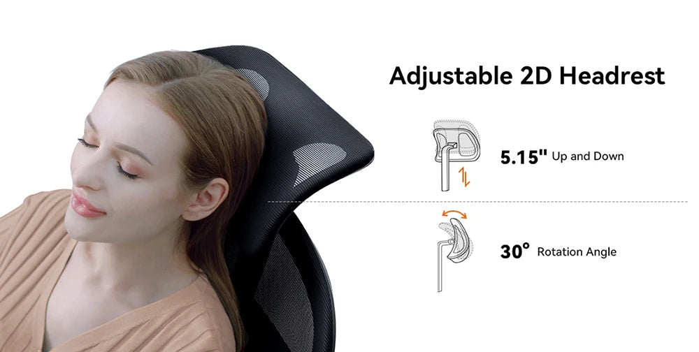 NEWTRAL Ergonomic Office Chair,Auto-Following Backrest,Adaptive Lower Back Support,Adjustable Headrest Seat Depth Computer Chair