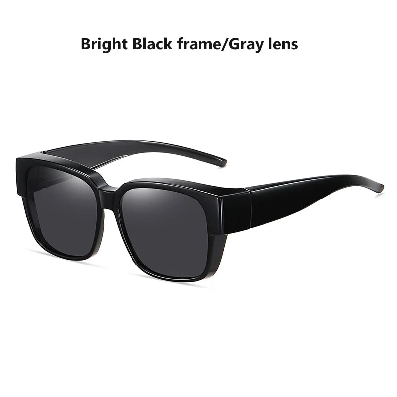 Fit Over myopia glasses cover Sunglasse Polarized Men Women UV400 Goggles Outdoor Travel Driving Anti-Glare Cover Sun Glasses