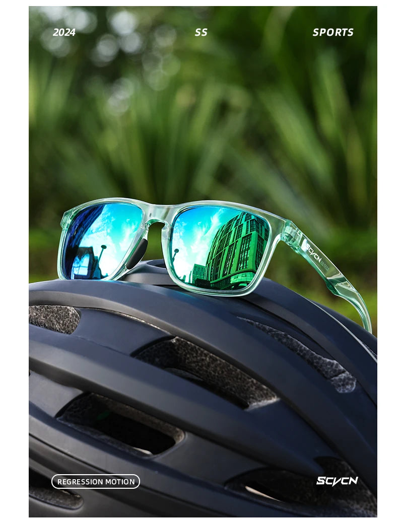 SCVCN Women's Sunglasses 2026 Polarized Men Camping Hiking Driving Glasses Sports UV400 Lenses Y2K Glasses Luxury Eyewear