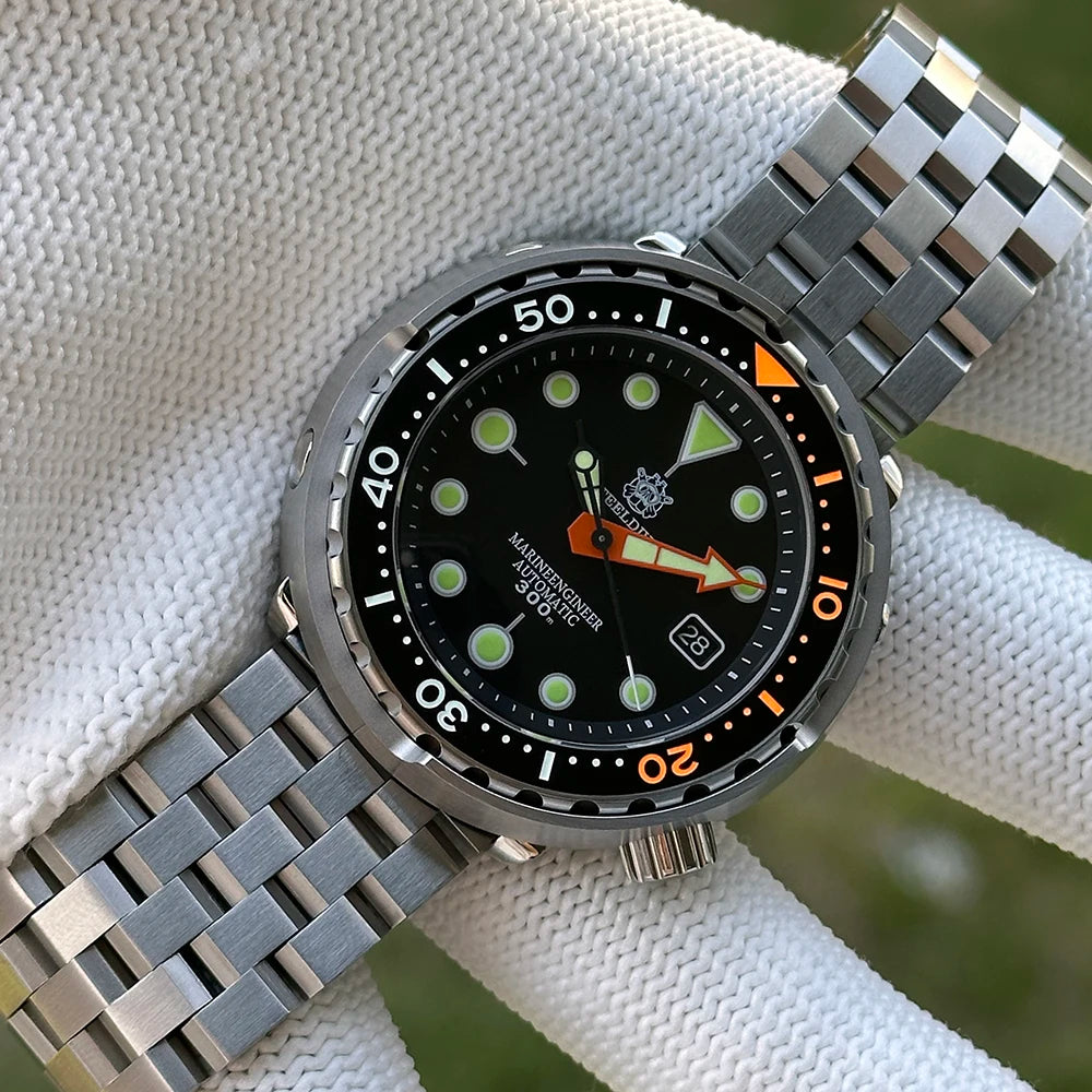 2025 Tuna Can Classic Watch For Men STEELDIVE SD1975C Super Luminous Ceramic Bezel 300M Waterproof NH35 Movement Dive Wristwatch