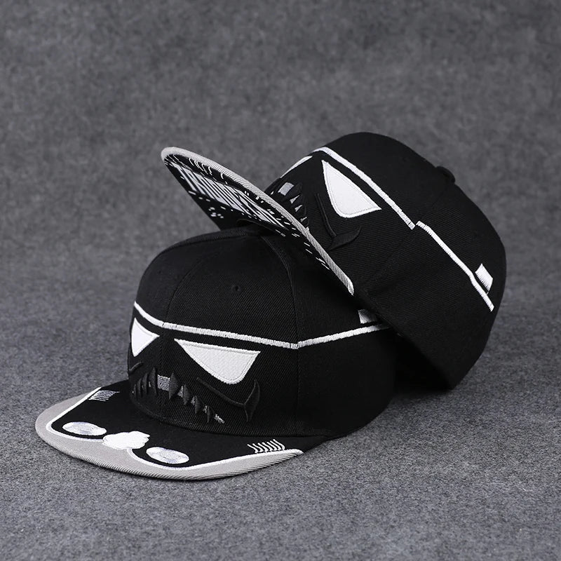 Men's Letter Embroidery All-match Flat Brim Baseball Cap Ladies Summer Hip Hop Hats Outdoor Shade Adjustable Casual Peaked Caps
