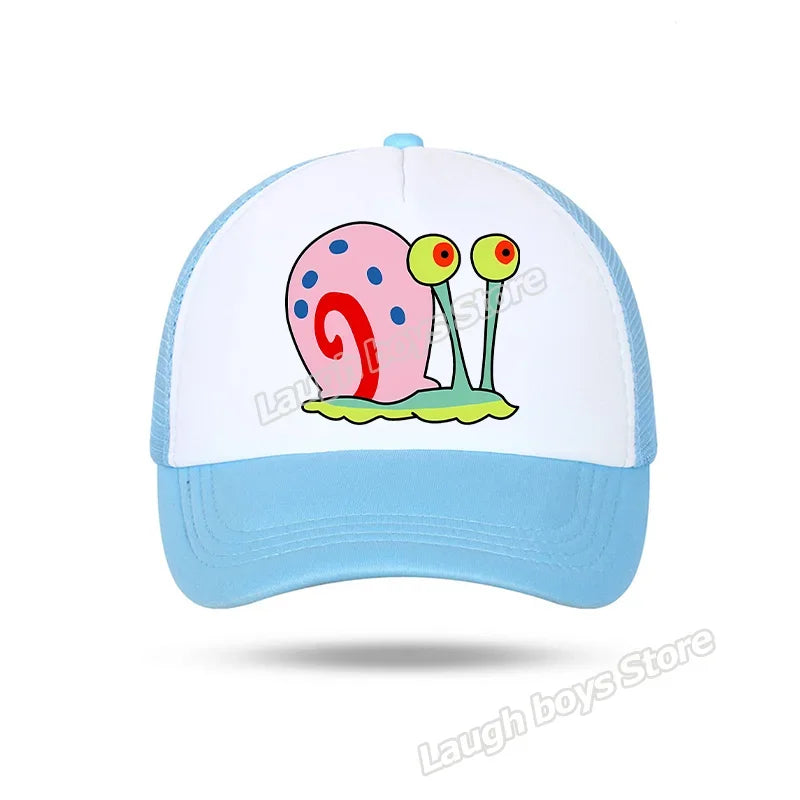 SpongeBobs SquarePants Casual Polyester Sun Hat Truck Driver Baseball Cap Universal Kid Peripheral Adult Anime Adjustable Sunhat