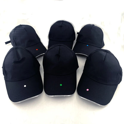 Adult Hat Led Optical Fibre Cap Hip Hot Hat NightClub Concert Masquerade Outdoor Fun Event Supplies Rap Summer Hat