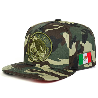 Unisex MEXICO Eagle Embroidery Hip-hop Hats Spring and Autumn Outdoor Adjustable Casual Baseball Caps Sunscreen Hat Sports Cap