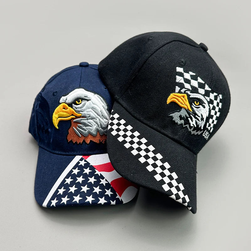 Ear of wheat Eagle Embroidery Baseball Hats New Men Women Fashion Breathable Sunshade Snapback Hardtop Caps Versatile Street ins