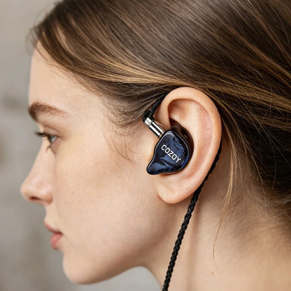 Écouteurs intra-auriculaires COZOY D2 IEM 2DD à double circuit magnétique et double cavité, écouteurs HiFi filaires avec câble 0.78 2Pin, prise 3.5/4.4mm