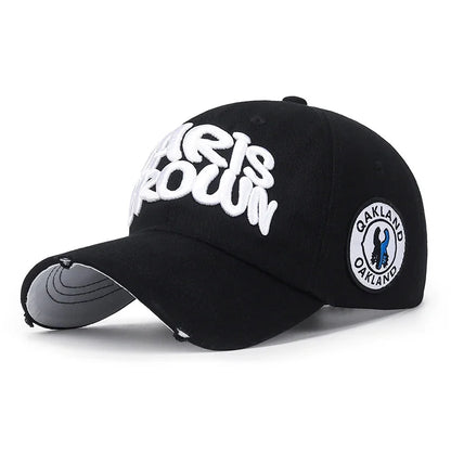 Mode, friluftsliv, sport, basebollkeps, unisex för män och kvinnor, universell bokstavsbroderi, justerbar snapback-keps