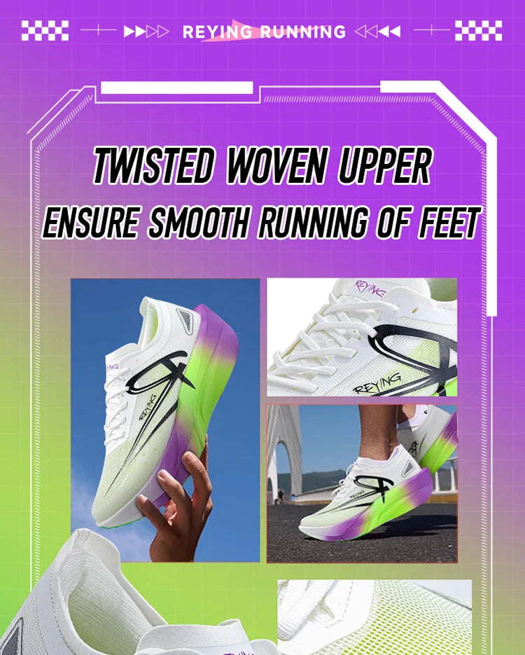IRUNSVAN Marathon Full Length Carbon Plate Running Shoes Men Cushion Shock Absorbent Triple Rebound Outdoors Road Sports Shoes