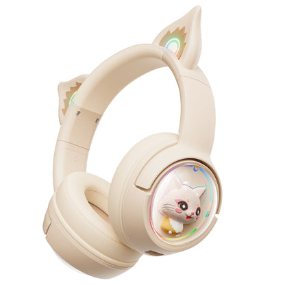 ONIKUMA B5 Wireless Gaimng Headset with Cat Ears Surround Sound Headphone Over-Ear For PC Laptop Games And Music Gamer Headphone