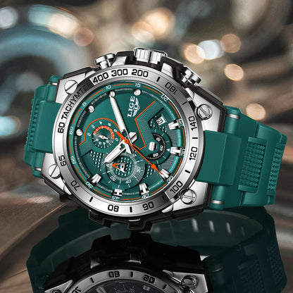 LIGE Luxury Military Watch For Men Waterproof Luminous Silicone Man Watch Quartz High Quality Men's Sports Watches Male Relojs