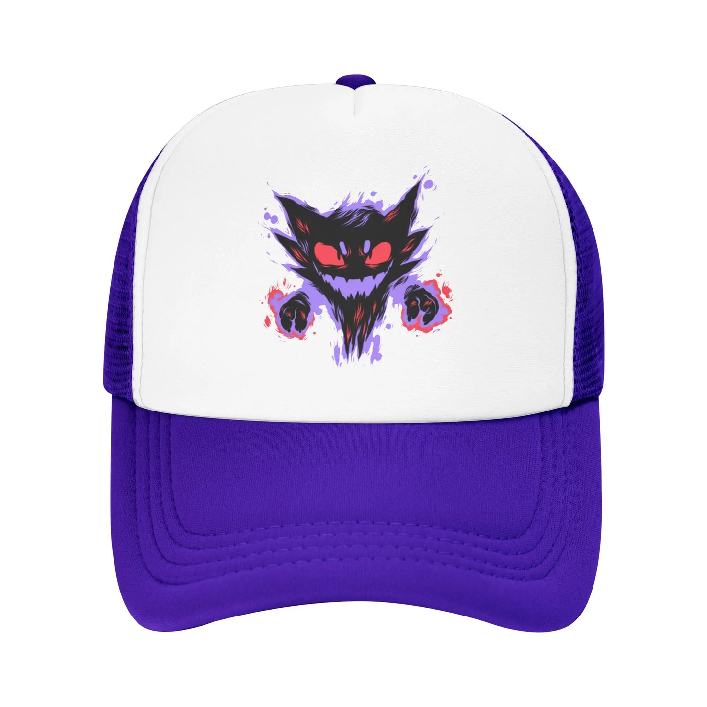 Haunter Gengar Trucker Hat Mesh Baseball Caps Snapback Caps Pokemon Pocket Anime Dad Hat Trucker Hat Adjustable Sport Cap Summer
