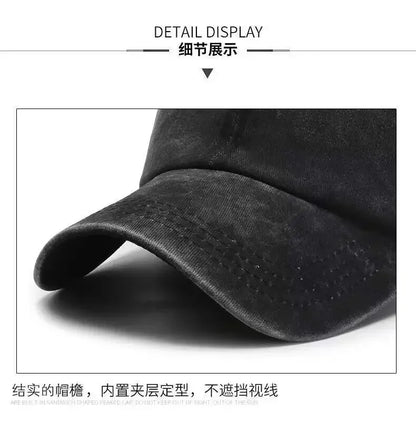 Kawaii Pokemons Adult Washed Baseball Cap Pikachu Mewtwo Bulbasaur Peak Cap Cute Cartoon Men Women Travel Sunshade Beach Sunhat