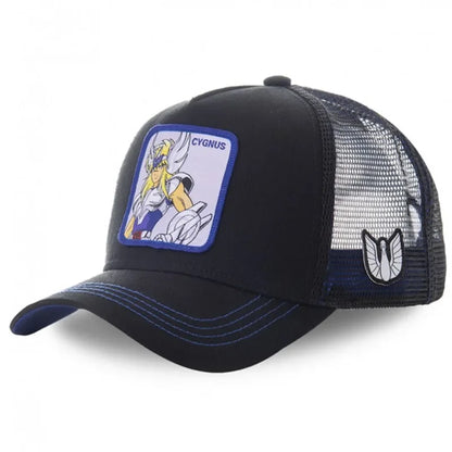 Saint Seiya Cotton Anime Cartoon Snapback Cotton Baseball Cap Men Women Hip Hop Dad Mesh Trucker Hat Dropshipping