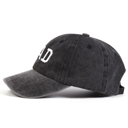 1pc  DAD MOM Letter Embroidery Wash Baseball Caps Spring and Autumn Outdoor Adjustable Casual Hats Sunscreen Hat