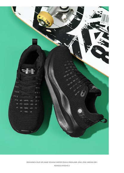 Men's Cushioning Running Shoes EVA Midsole for Shock Absorption Lightweight & Breathable Mesh Sports Sneakers Gym and Walking