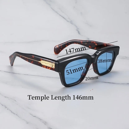 JMM FELLINI Female Sunglasses Thick Acetate Popular Luxury Woman Sunglasses 2025 Jacques Men's Sunglasses With Original Case